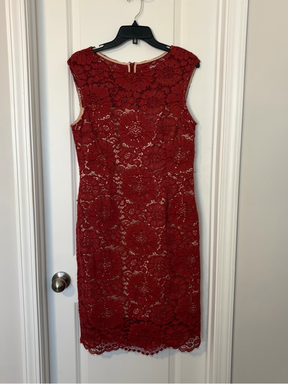 ANTONIO MELANI Lace Dress
Size 12 Deep Rust Cocktail Dress